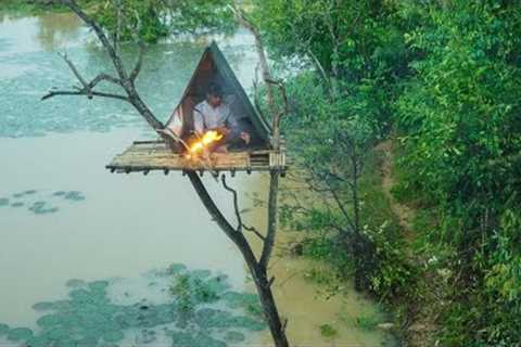BUSHCRAFT Building 9m Camping Floating Under Raining Season