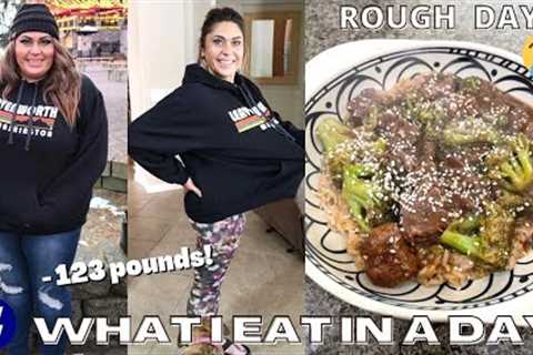WHAT I EAT I A DAY ON WW TO LOSE 123 POUNDS - ROUGH DAY😥 LET'S TALK...TASTE TESTS &amp; BEEF &amp; ..