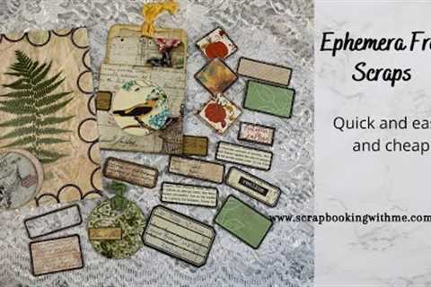 DIY 5 INEXPENSIVE WAYS TO MAKE EPHEMERA FROM SCRAPS