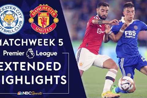 Leicester City v. Manchester United | PREMIER LEAGUE HIGHLIGHTS | 9/1/2022 | NBC Sports