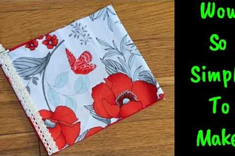 I Make This From 2 Small Pieces Of Fabric/ Easy Holidays Gift Idea / How To Use Small Fabric Scraps