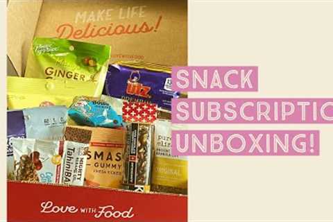 Snack Subscription Unboxing - Love With Food - WARNING: Some Munching And Crunching Sounds Within!