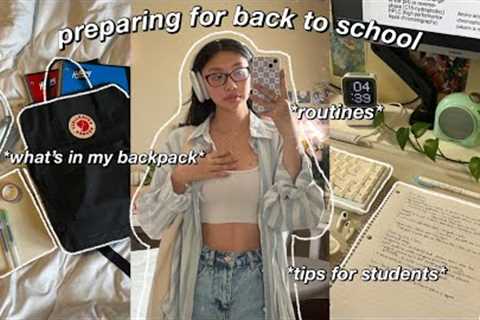 PREPARING FOR BACK TO SCHOOL | back to school shopping, whats in my backpack &amp; productive habits
