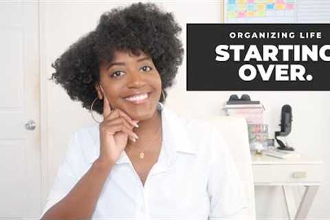 Starting Over: Organizing Your Life in One Planner #organizedlife #getstarted
