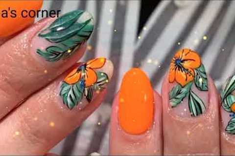 Latest Nail flower art design 2022 💅 New ideas Nail art compilation 💅 Tutorial| cool nail art 2022