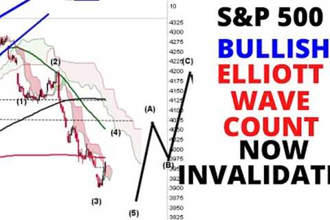 Stock Market CRASH: S&amp;P 500 Bullish Elliott Wave Count Now Invalidated (SPX QQQ IWM Investing)