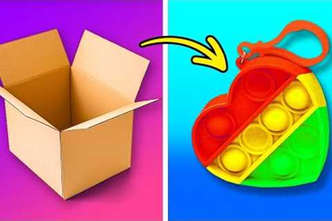 Colorful Paper And Cardboard Crafts To Save Your Money || DIY Playhouse And Home Decor Ideas