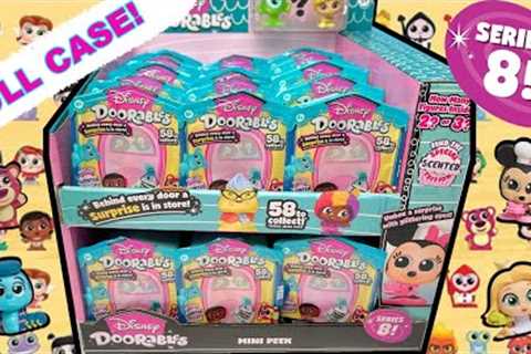 Unboxing FULL CASE Disney Doorables Series 8 Mini Peek Blind Bag Toy Opening!! With Codes!!