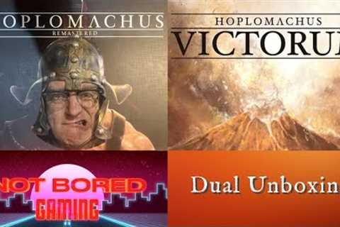 Exclusive First Look - Hoplomachus Remastered Unboxing plus Hoplomachus Victorum  - Not Bored Gaming