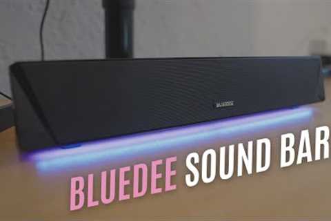 Bluedee HiFi Stereo PC Speakers Review: GREAT RGB Computer Sound Bar with Deep Bass