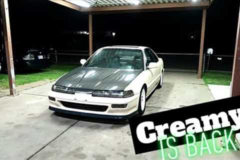 RSX Shifter install on CREAMY!  Under our new Hyperlite LED Lights