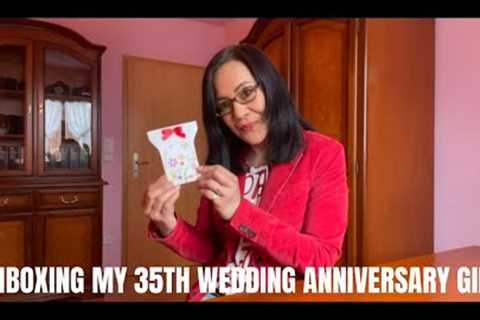 UNBOXING MY 35TH WEDDING ANNIVERSARY GIFT | JEAN LENNERTZ