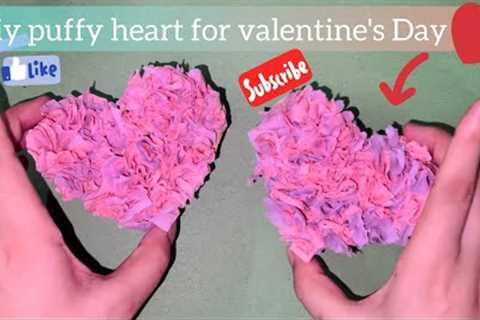 Valentines Day Gift ♥️🔥 || DiY puffy Heart For Valentine's Day || #valentinesday #diyheart #diygift