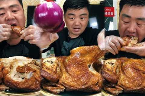 Mukbang Onion 1 Sesame oil Chicken 1 | Eating Fast Food