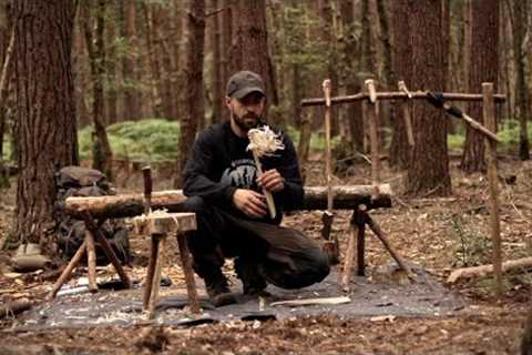 10 Bushcraft Camp Projects - Woodcraft, Axe, Knife, Hand Tools