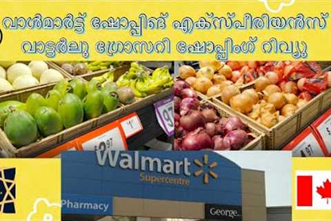 Grocery Shopping Canada Malayalam Vlog - Walmart Waterloo Canada Malayalam- Canada Price Vlog Review