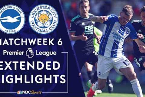 Brighton v. Leicester City | PREMIER LEAGUE HIGHLIGHTS | 9/4/2022 | NBC Sports
