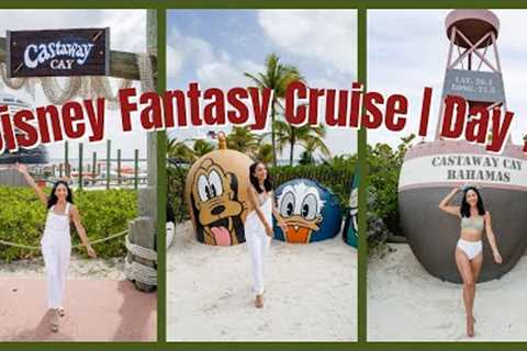 DISNEY FANTASY EASTERN CARIBBEAN CRUISE | DAY 7 | DISNEY'S CASTAWAY CAY DAY | DISNEY'S BELIEVE SHOW