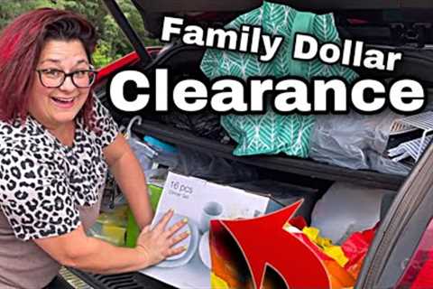 FAMILY DOLLAR SHOPPING!!! END OF SUMMER CLEARANCE EVENT + HIDDEN  KITCHEN CLEARANCE + CLOTHES!!!🔥