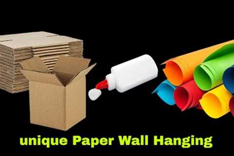 Unique Paper Flower Wall Hanging | Paper Flower Home decoration | Paper Craft Ideas | DIY Wall Mate