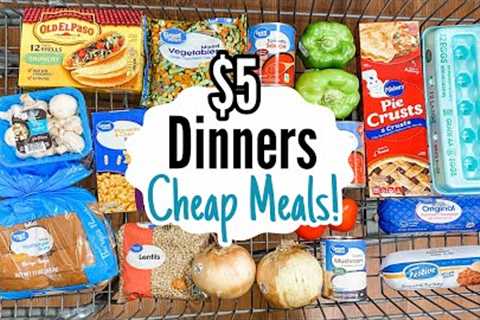 $5 DINNERS | FIVE Quick &amp; Easy Cheap Meal Ideas | Julia Pacheco