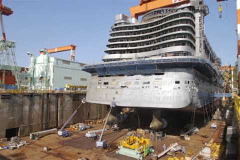 AIDAprima Cruise Ship Construction &amp; Christening in 4K by MK timelapse
