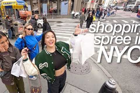 going on a shopping spree in NYC