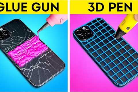 GLUE GUN vs 3D PEN! GENIUS HACKS FOR ALL OCCASIONS