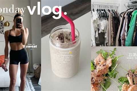 BUSY MONDAY! healthy snack ideas, closet refresh + aritzia haul, hair care hack!!