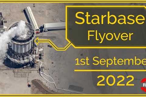 SpaceX Starbase, Tx Flyover September 1st