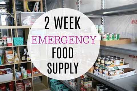 HOW TO PREPARE FOR A 2 WEEK EMERGENCY FOOD SUPPLY / FOOD STORAGE