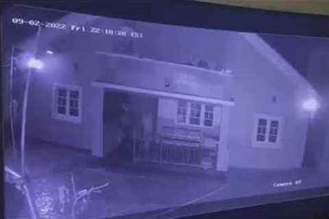 CCTV footage of bandits trying to break into a house in Funtua LGA of Katsina State