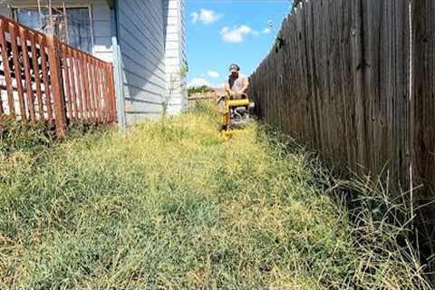 Disabled Vet SHOCKED We TRANSFORMED His CRAZY BACKYARD