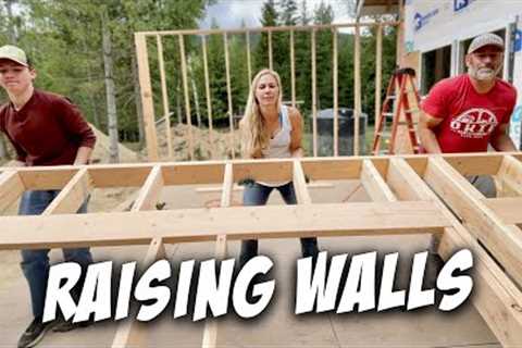 Framing Walls for our Off Grid House - Real Off-Grid Living