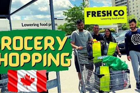 GROCERY SHOPPING IN CANADA with FAMILY | FRESHCO