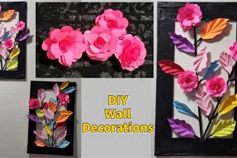 Paper Crafts for Home Decoration | Wall Hanging Craft ideas | Cardboard Craft | Paper flower Decor