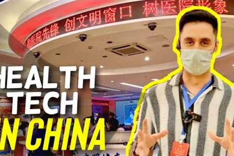 How is technology used to improve health services in China