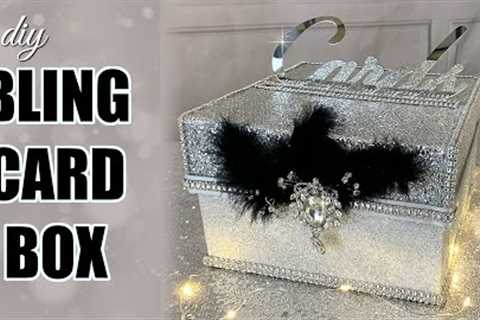 d.i.y. Wedding Silver Bling Gift Card Box | Unique and Easy