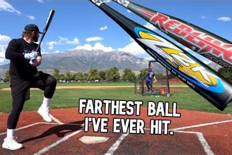 Hitting a 500-foot NUKE with an illegal reissued Easton Korea “Z2K”