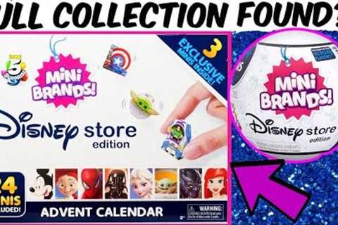 MINI BRANDS DISNEY STORE ADVENT CALENDAR UNBOXING! COMPLETE COLLECTION!