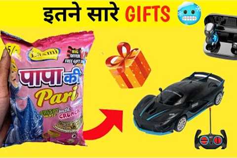 Free Gifts inside OMG 😱 RC Car and Amzing Gift | New 5Rs Snacks Unboxing video