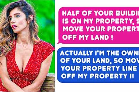 Neighbor CLAIMS Half Of My Building &amp; FORBIDS Me To Build On My Land. I'm The Owner Of His Land ..