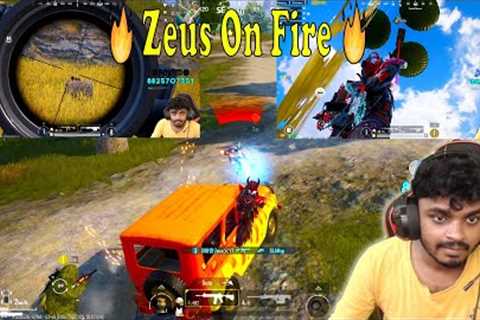 AMR Quick Scope + New Pubg Tips &amp; Tricks ( 1 Vs 2 M416 Spray )  | Zeus On Fire 🔥🔥🔥