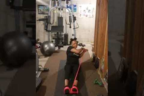 Using Pedal Resistance Band for Workout!  #fitness #exercise #workout #gym #fit #ct #health #women