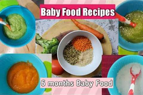Baby Food Recipes for 6 Months and Up~ Fruits and Vegetables Puree ~ Stage 1 BabyFood