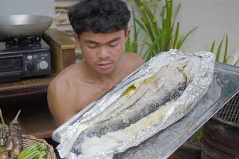 Viral Cooking - Catch and Cook Very Big Fish 3kg Taste Delicious