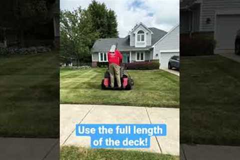 How to get perfect stripes on any lawn.. Tip to tip! #shorts