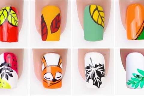 EASY AUTUMN NAIL ART DESIGNS &amp; IDEAS | New Nails Design for Girl | Nails Design
