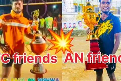 AN friends💥vs💥vicky friends.. fighting match.. #volleyball #sports #trending #trend #viral #volley