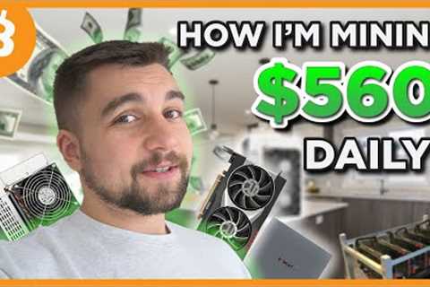 I'm EARNING $560 A DAY at home MINING BITCOIN and DOGE?!